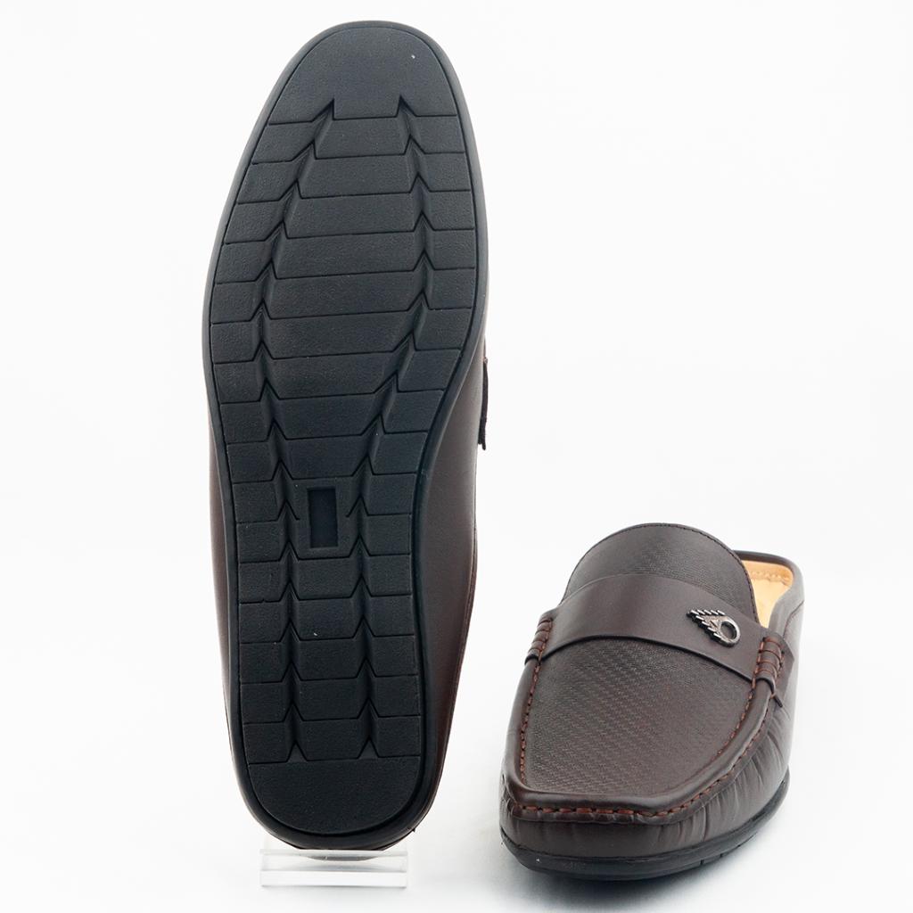 Men's Stylish Half-Shoe Cato- Chocolate