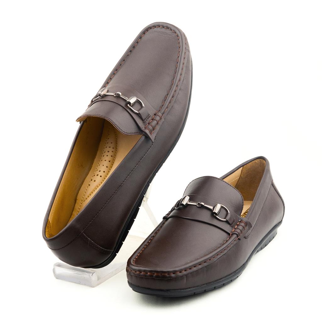 Men's Stylish Moccasin Bruno - Chocolate