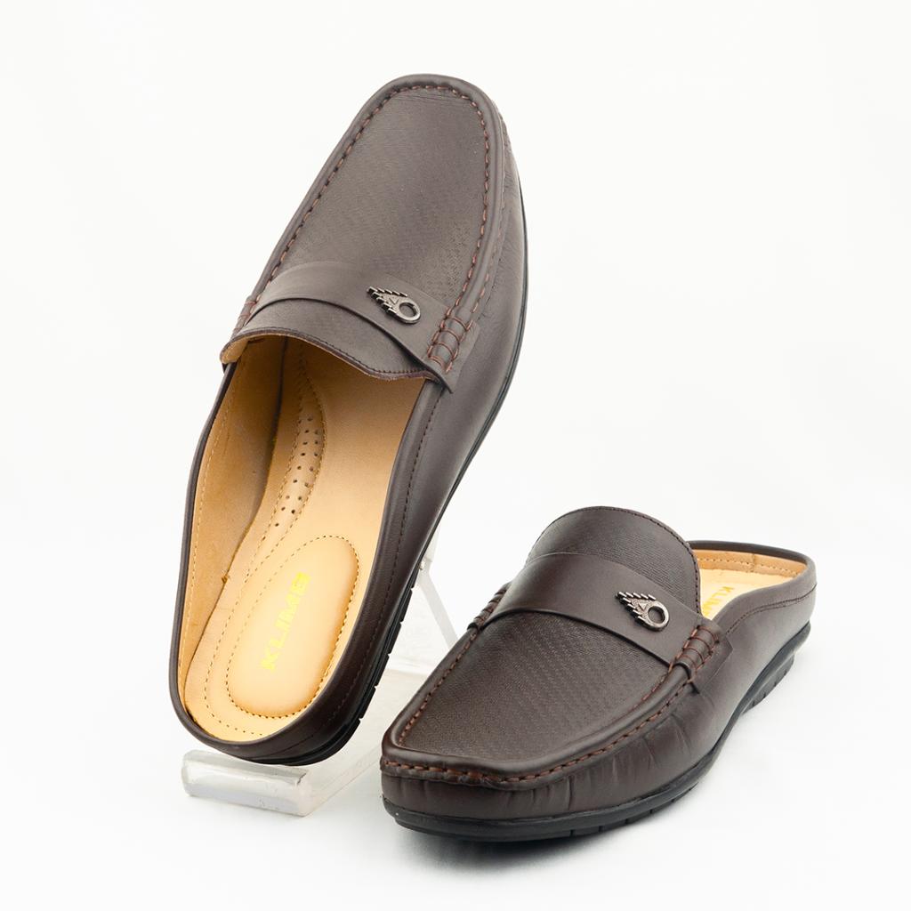 Men's Stylish Half-Shoe Cato- Chocolate