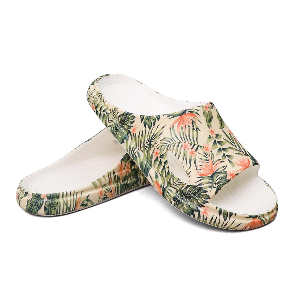 Ultra Soft - Enigma Leaf Print - white