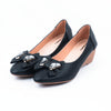 Grace Pumpy Mid Heel- Black