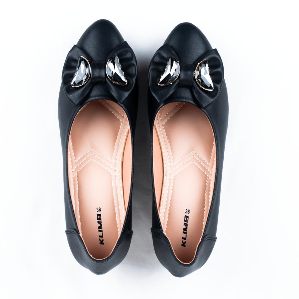 Grace Pumpy Mid Heel- Black