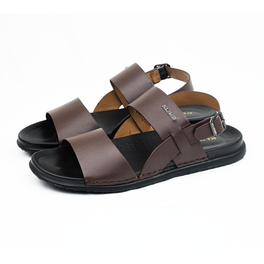 Elis Mens sandal - Dark Brown