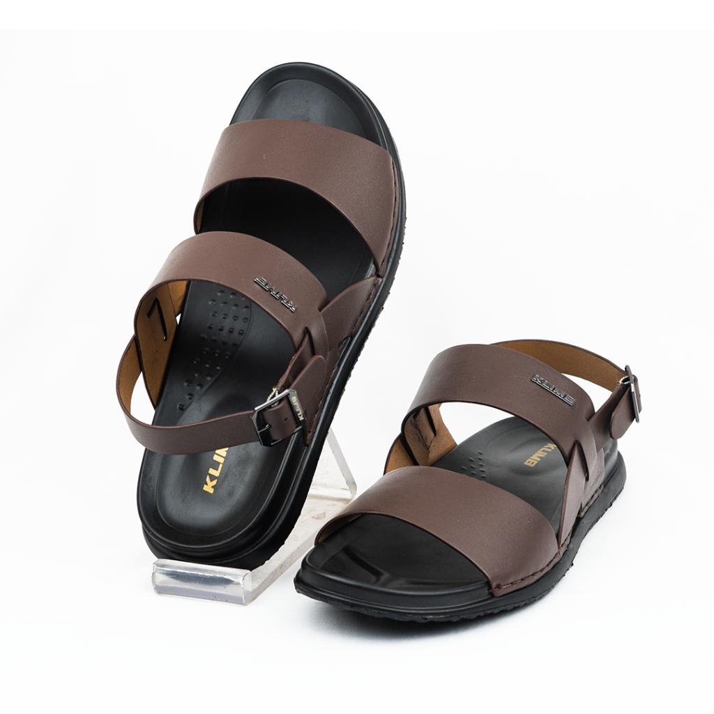 Elis Mens sandal - Dark Brown