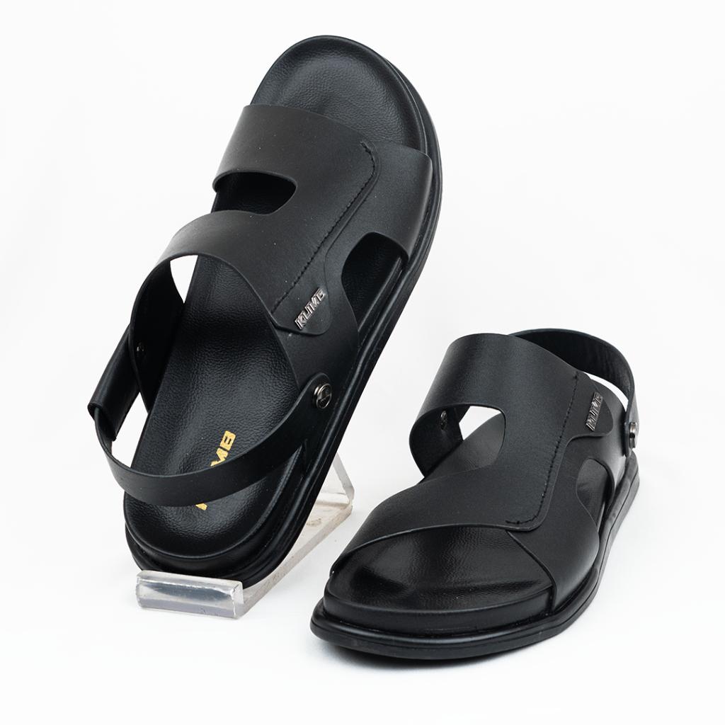 Leonardo Mens sandal - Black