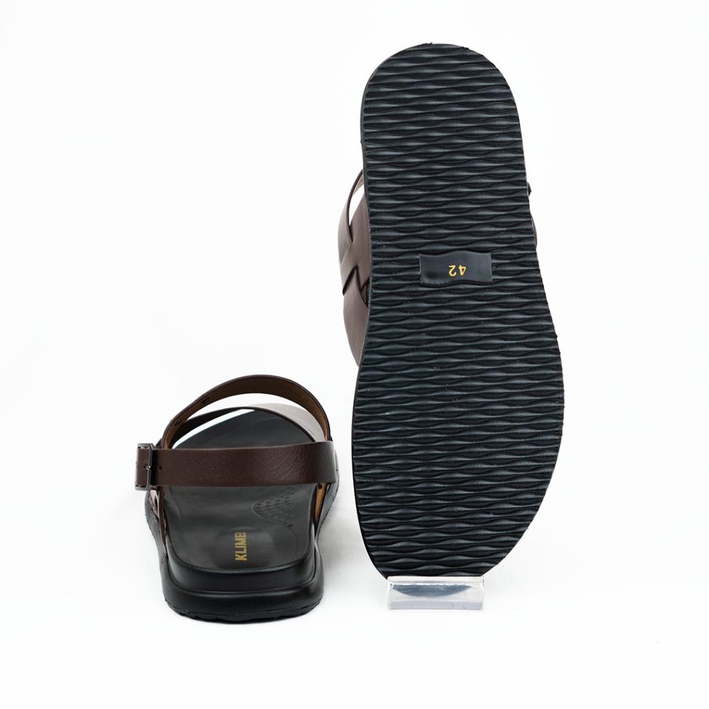 Elis Mens sandal - Dark Brown