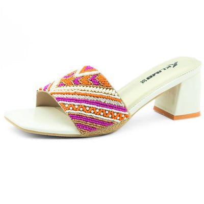 Dazzle Ladies Block Heel - Multi Color
