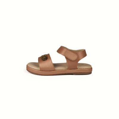 Olivia Kids Belt Sandal -  Dark Brown