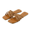 Spark Ladies Flat Sandal - Tan
