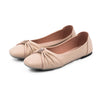 Ethel Pumpy Flat Shoe- Cream