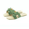 Lara Ladies Flat Sandal - Neon Green