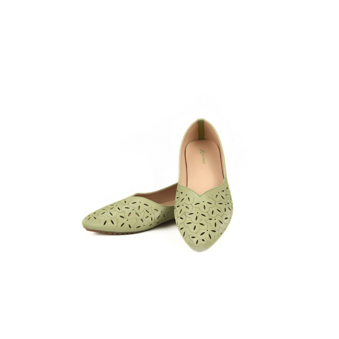 Isabella Ladies Soft Ballerina - Green