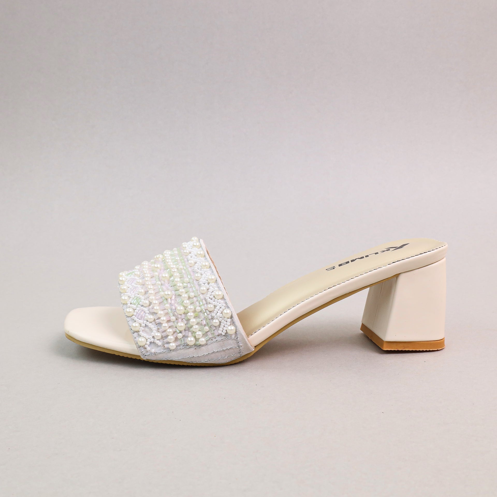 Pearl Ladies Block Heel