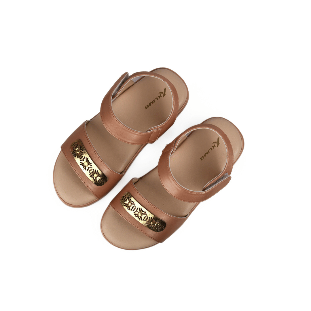 Olivia Kids Belt Sandal -  Dark Brown