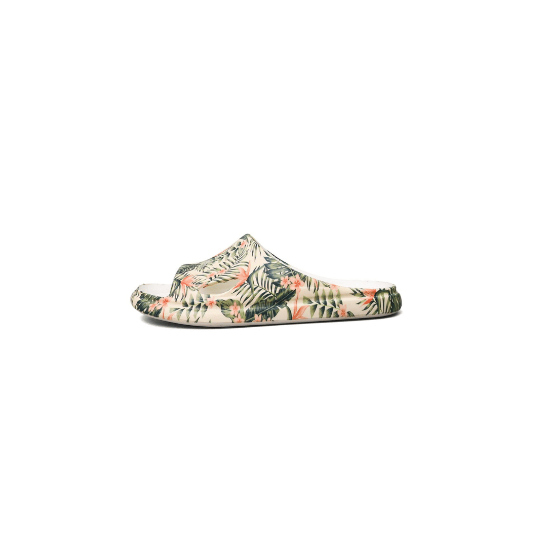 Ultra Soft Enigma- Leaf Print - White