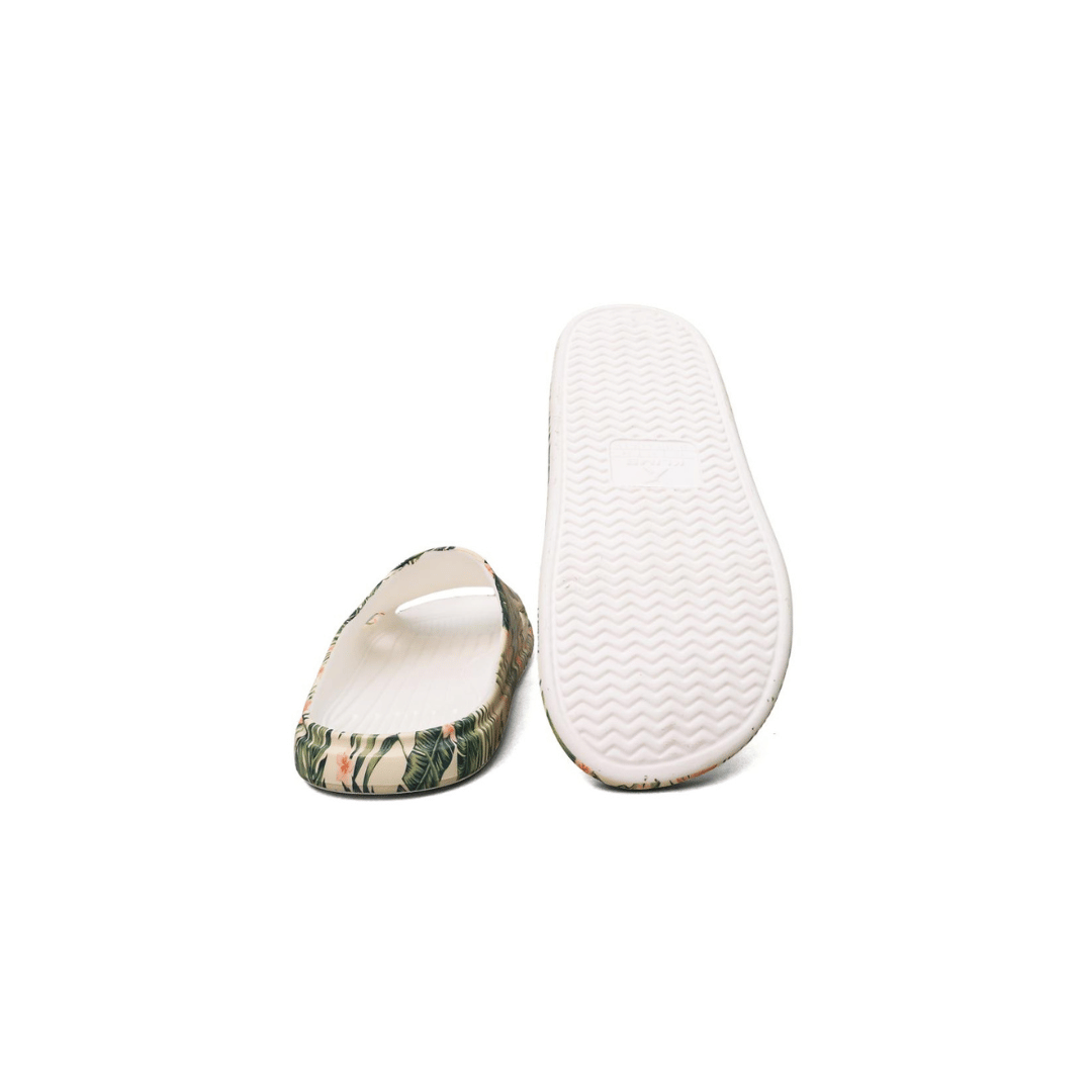 Ultra Soft Enigma- Leaf Print - White