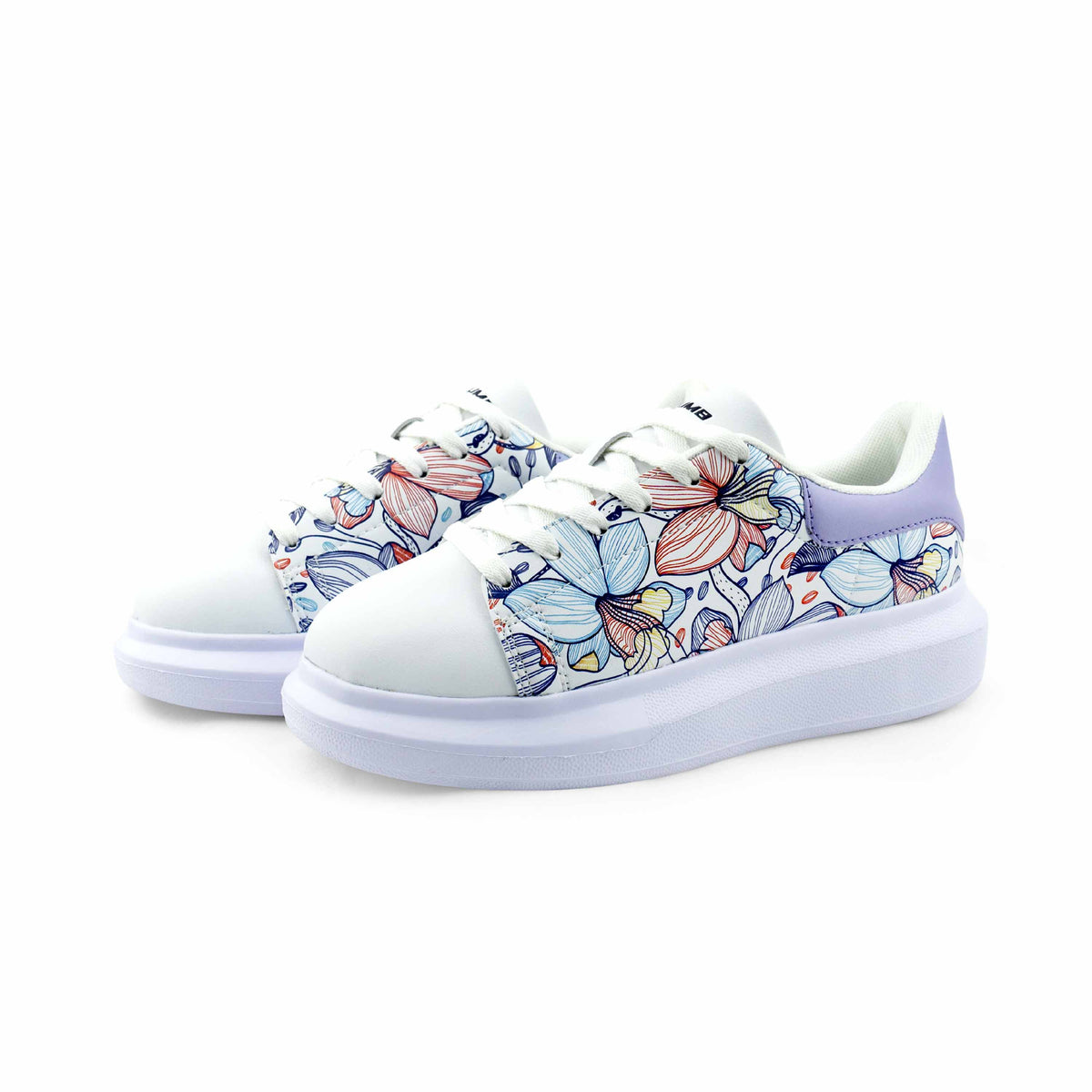 Women's Sneaker Parl White - White&Sky Blue