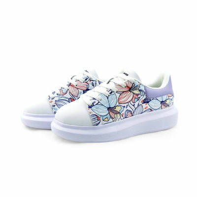 Women's Sneaker Parl White - White&Sky Blue