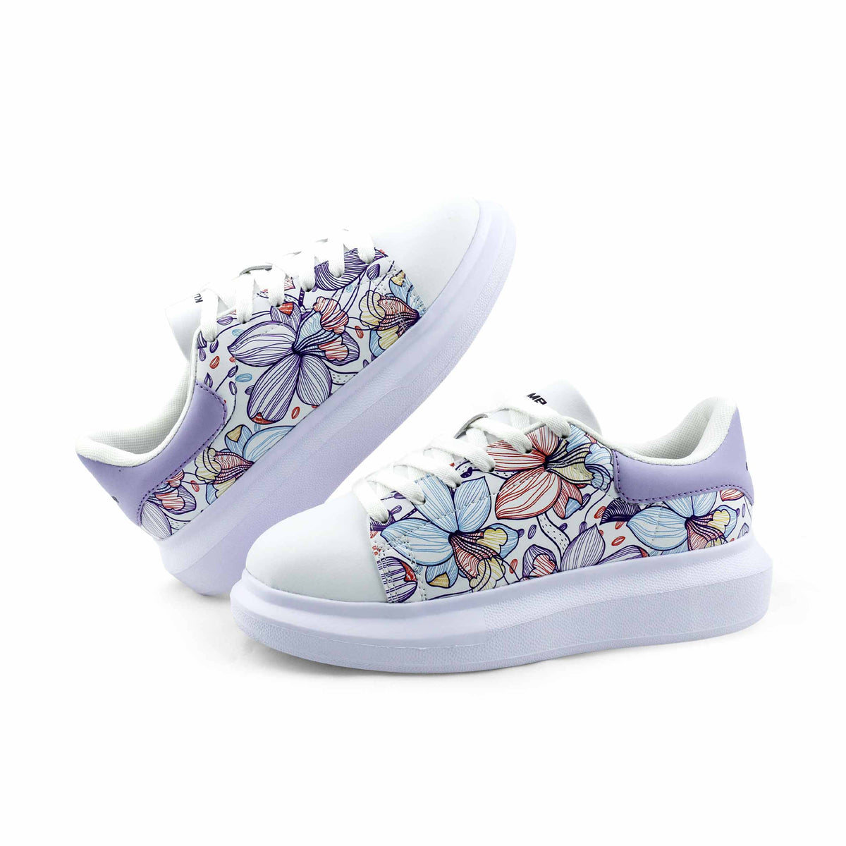 Women's Sneaker Parl White - White&Sky Blue