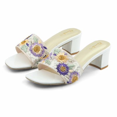 Nancy Ladies Block Heel - Pink