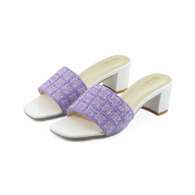 Helen Ladies Block Heel - Violet