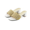 Helen Ladies Block Heel - Golden