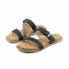 Velora Ladies Flat Sandal- Black