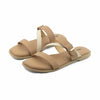 Velora Ladies Flat Sandal - Beige