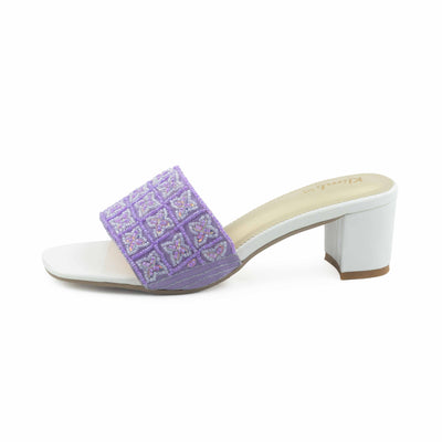Helen Ladies Block Heel - Violet