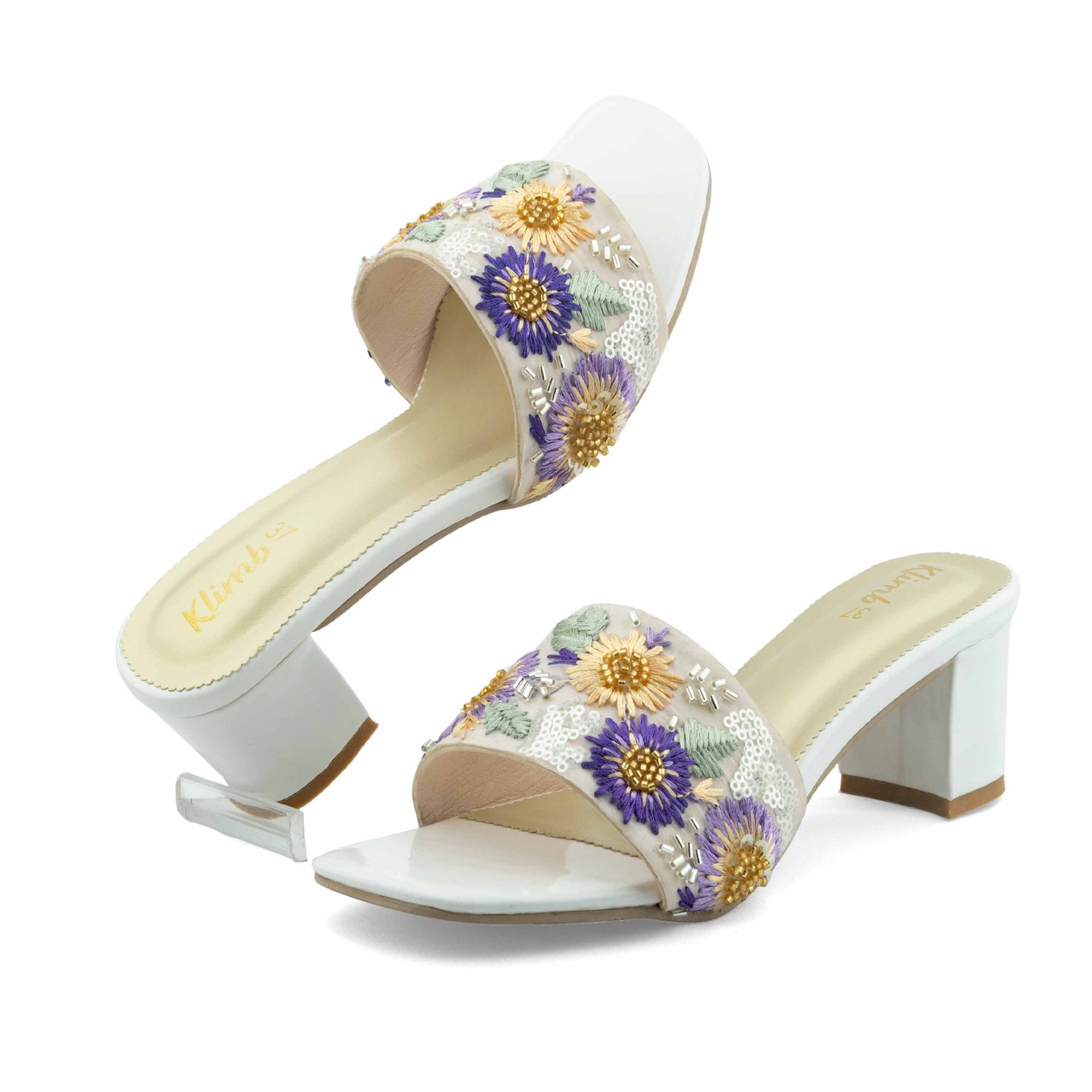 Nancy Ladies Block Heel - Pink