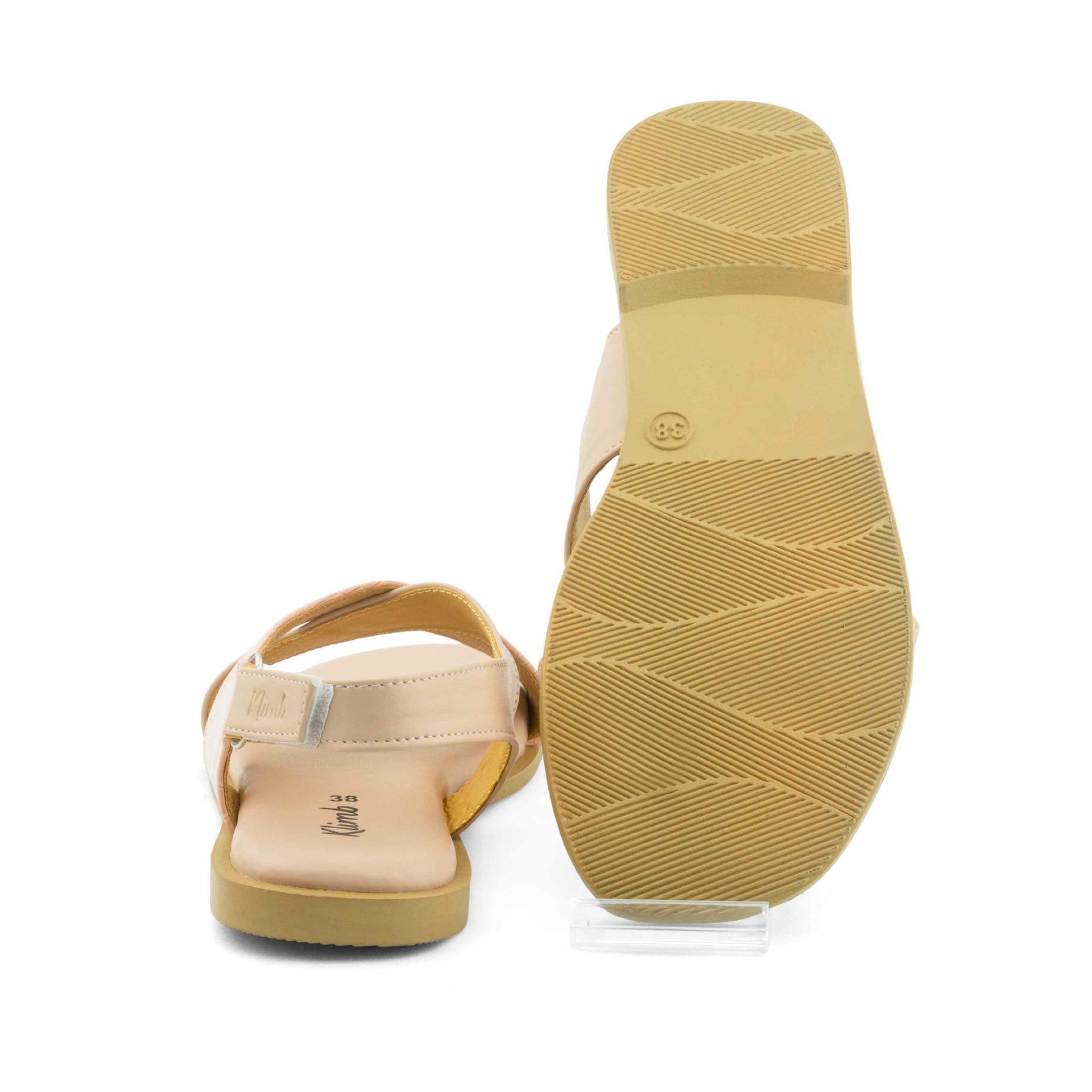 Viva Ladies Flat Sandal - Beige