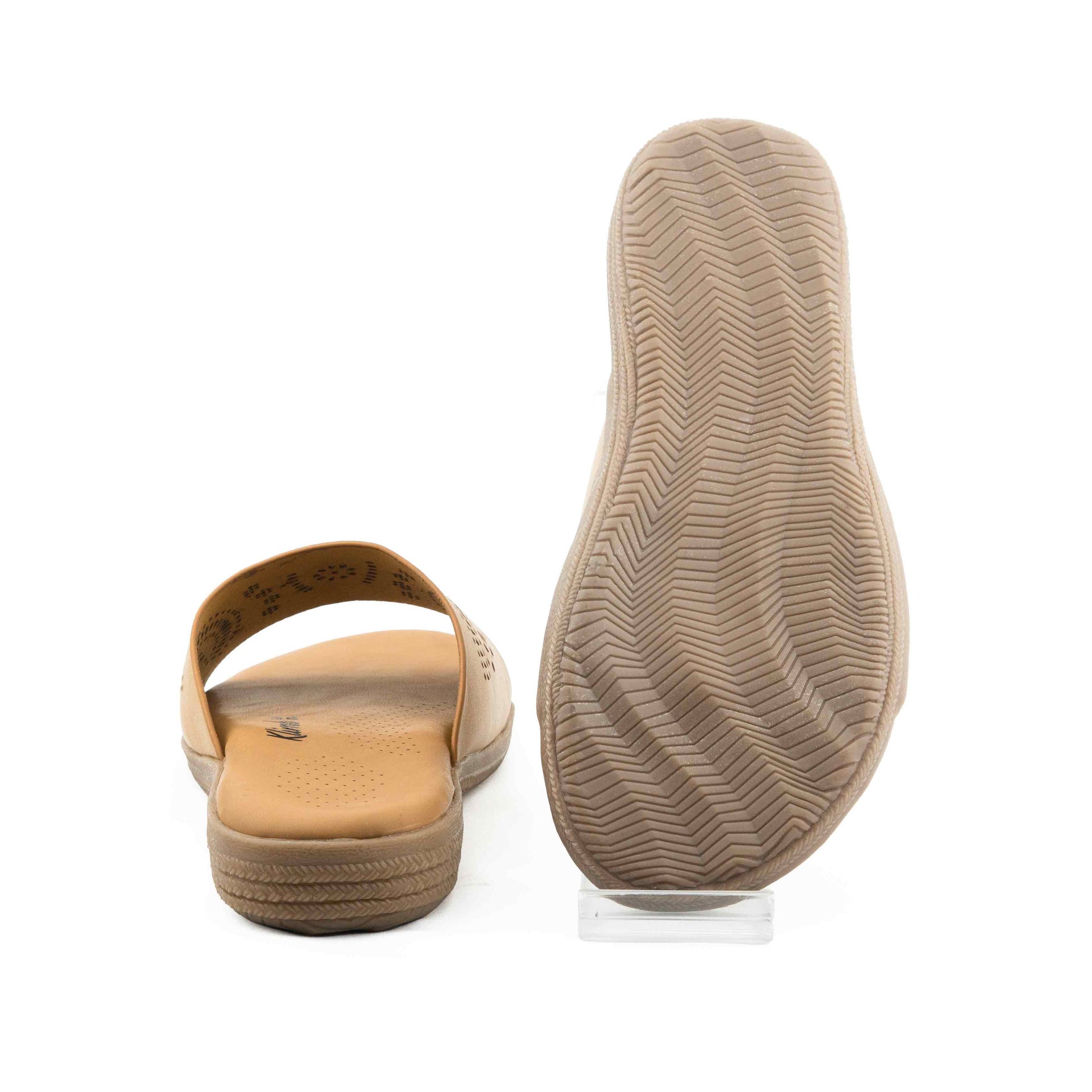 Femina Ladies Flat Sandal - Beige