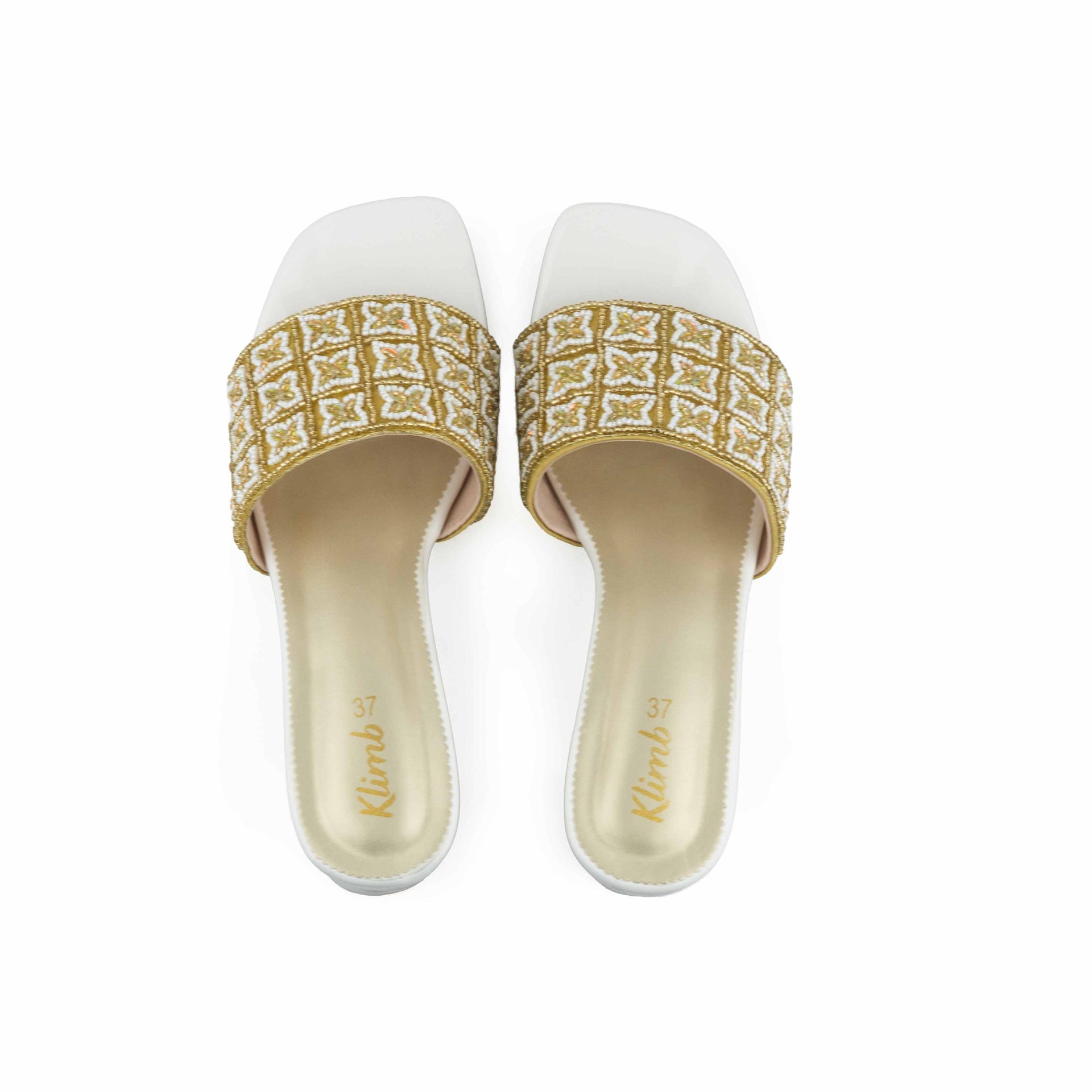 Helen Ladies Block Heel - Golden