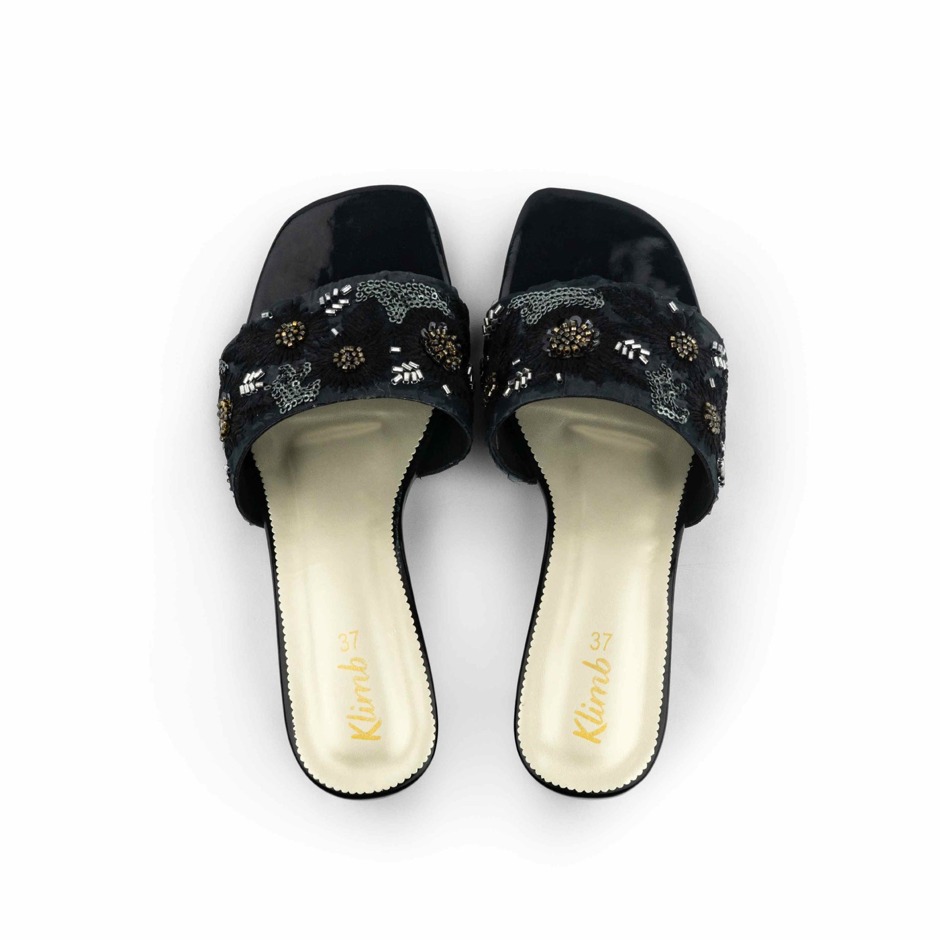 Nancy Ladies Block Heel - Black