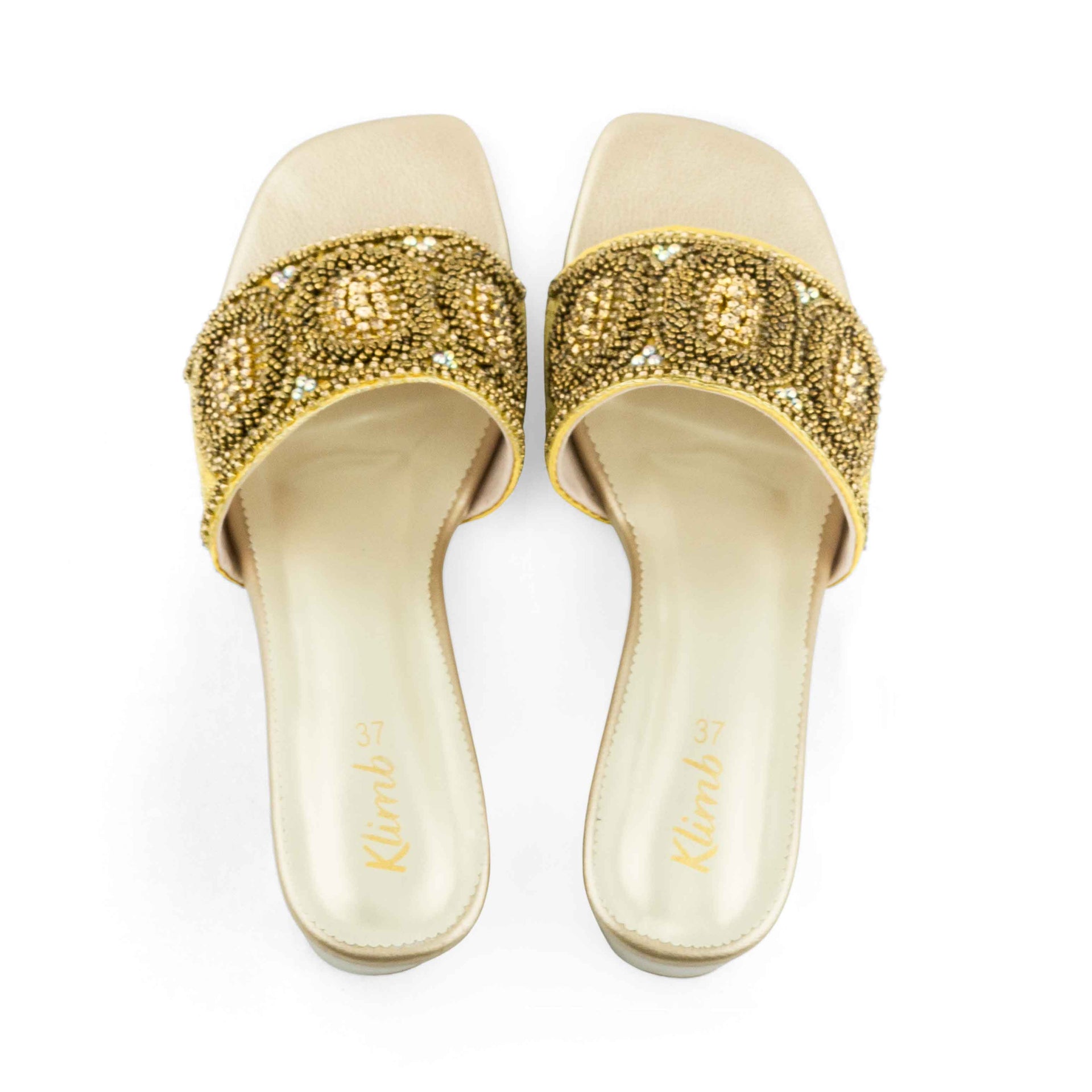 Opal Ladies Block Heel - Golden