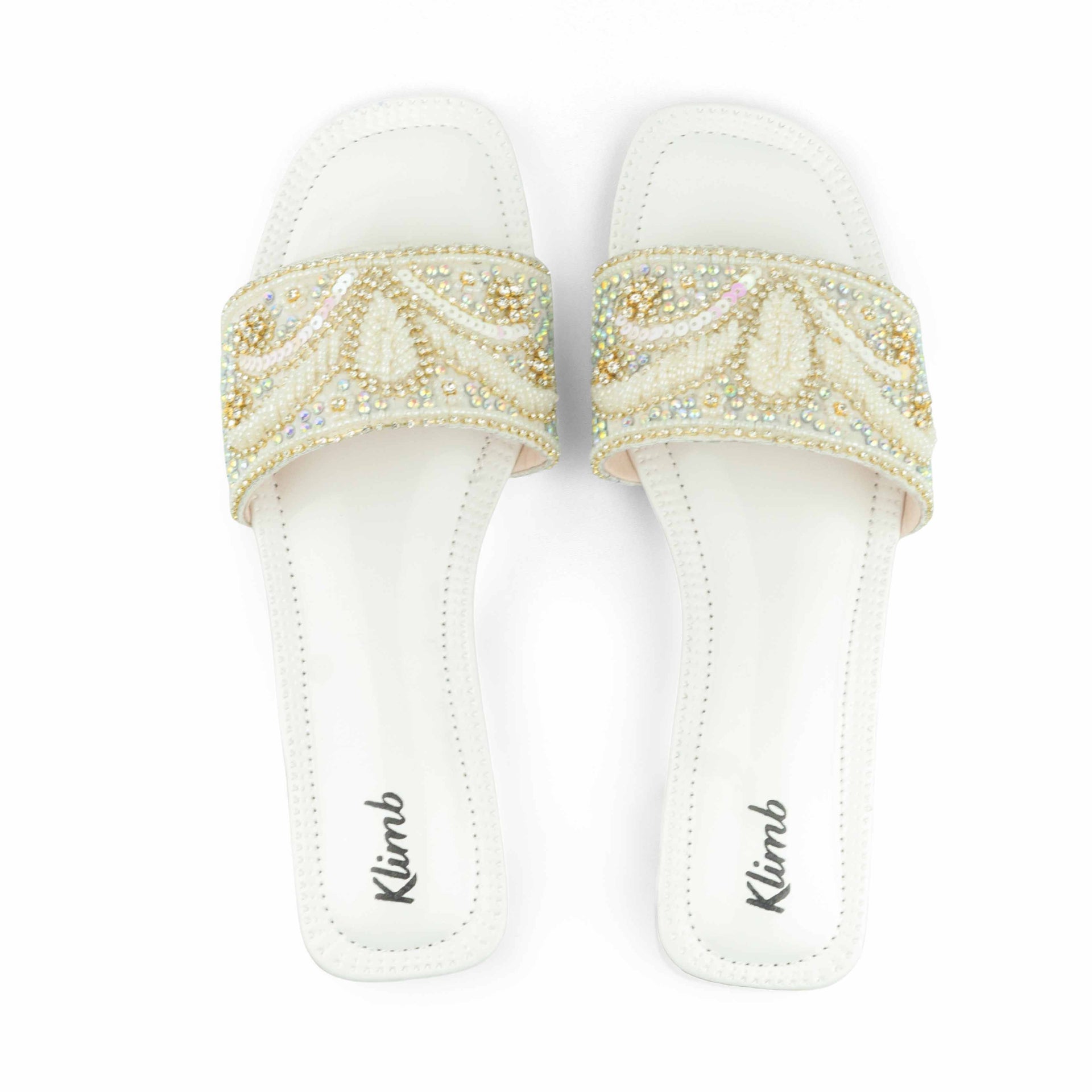 Vera Ladies Flat Sandal- Beige