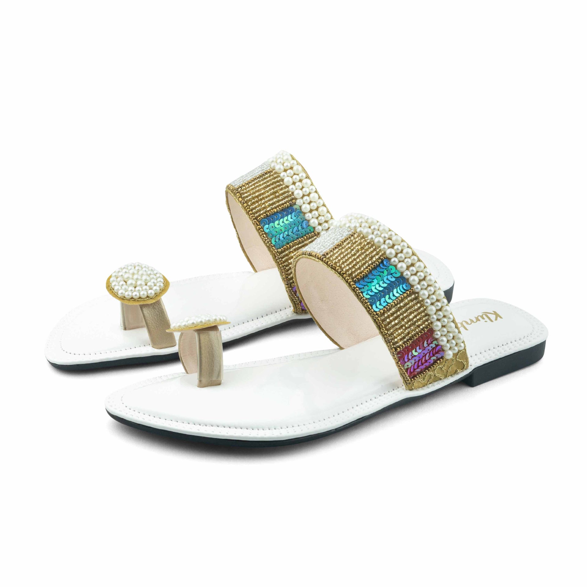 Ellen Ladies Flat Sandal - Beige