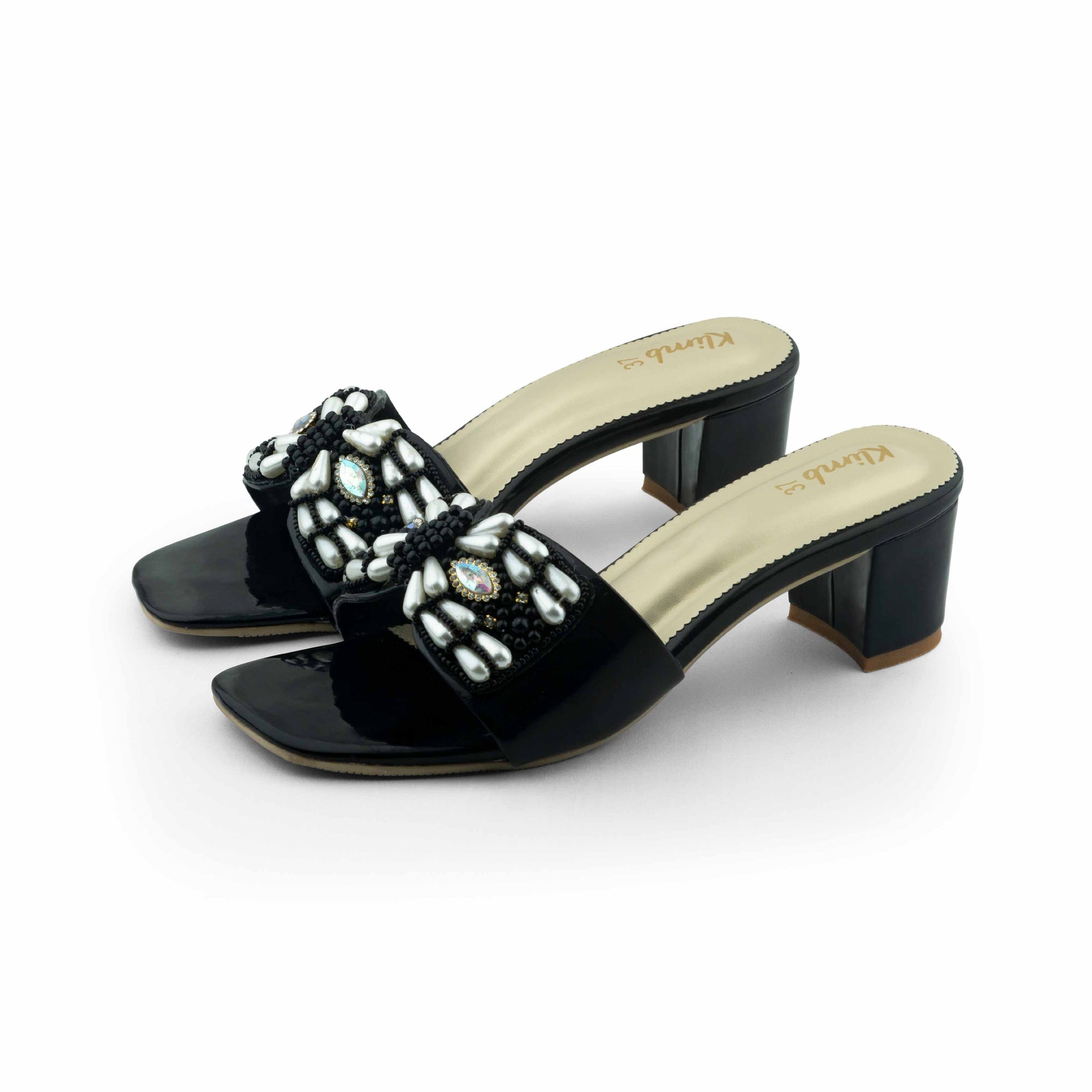 Freda Ladies Block Heel - Black