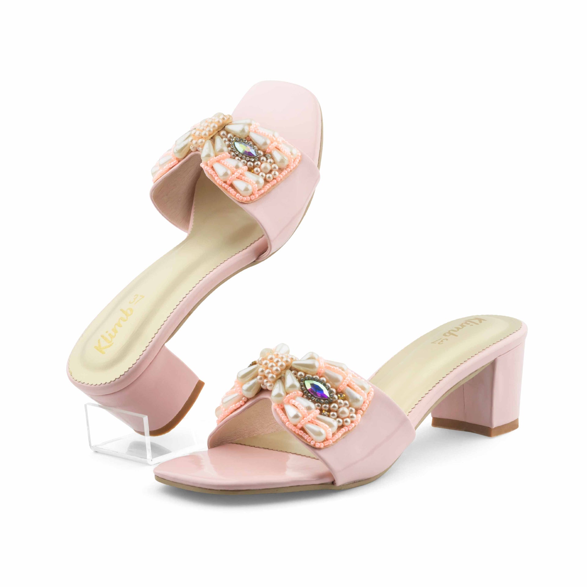 Freda Ladies Block Heel - Pink