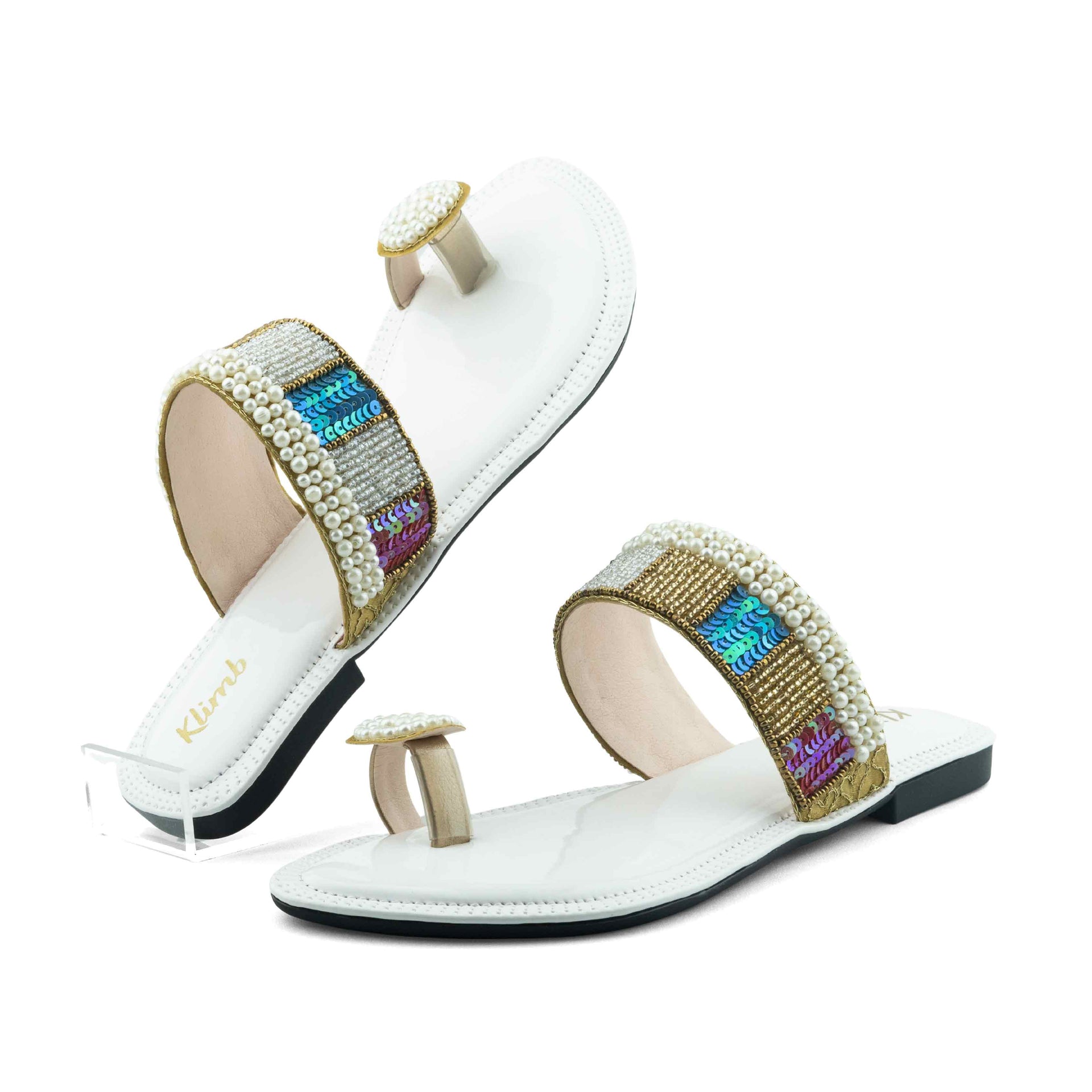 Ellen Ladies Flat Sandal - Beige