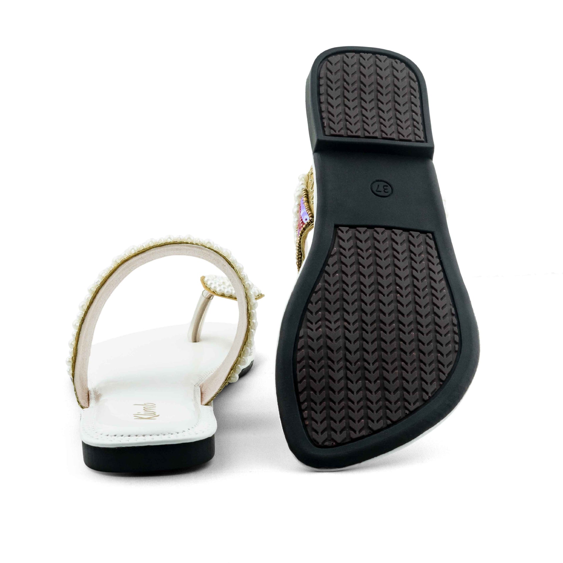 Ellen Ladies Flat Sandal - Beige