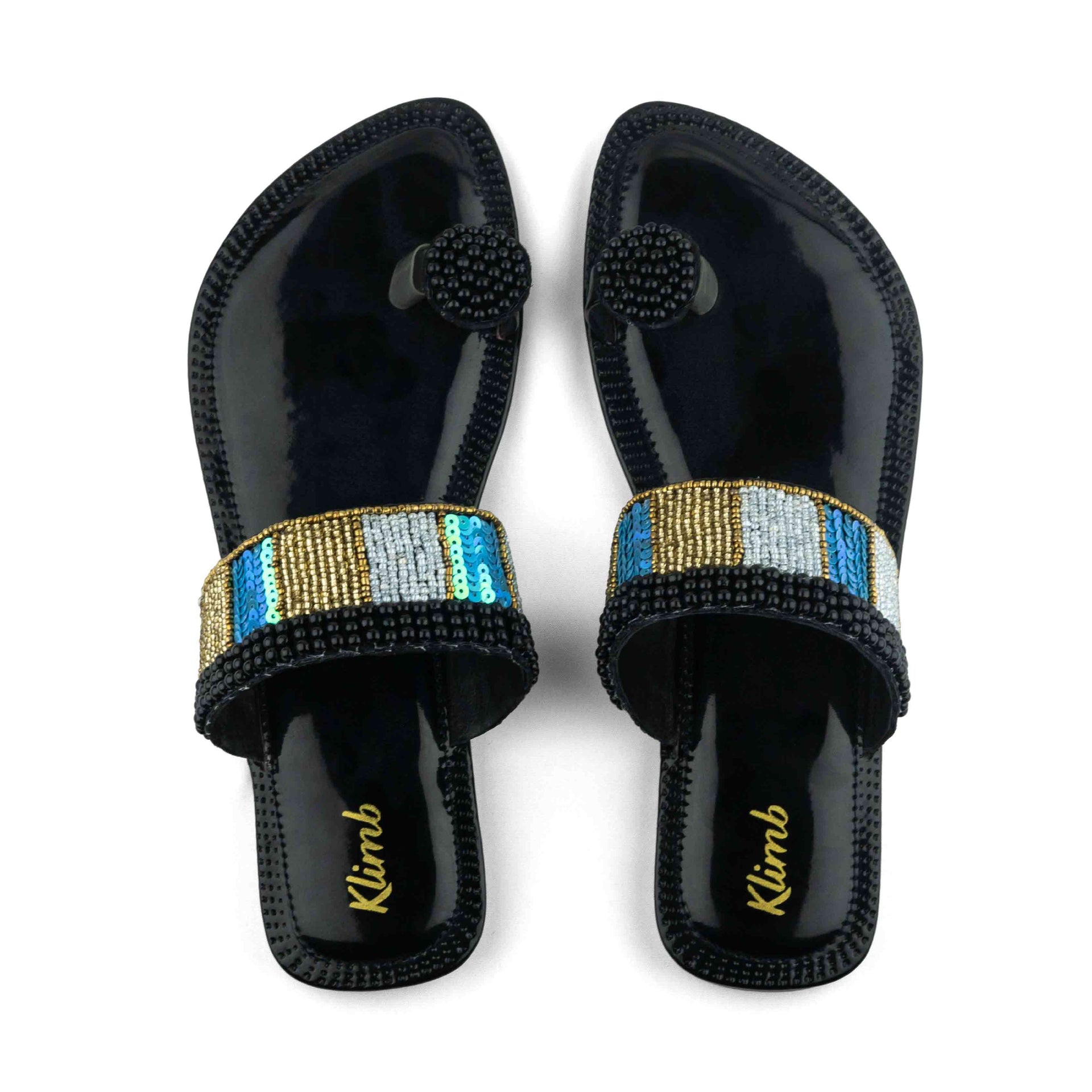 Ellen Ladies Flat Sandal - Black