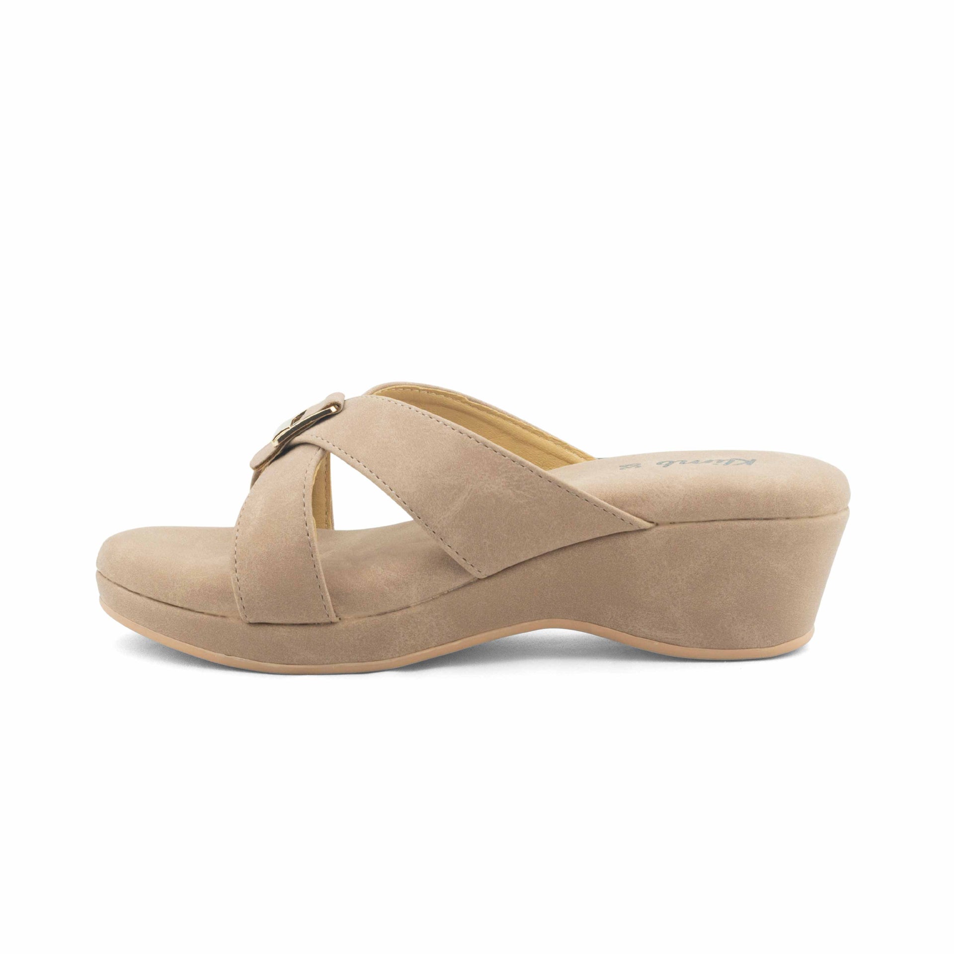 Zenith Ladies Mid Heel- Beige
