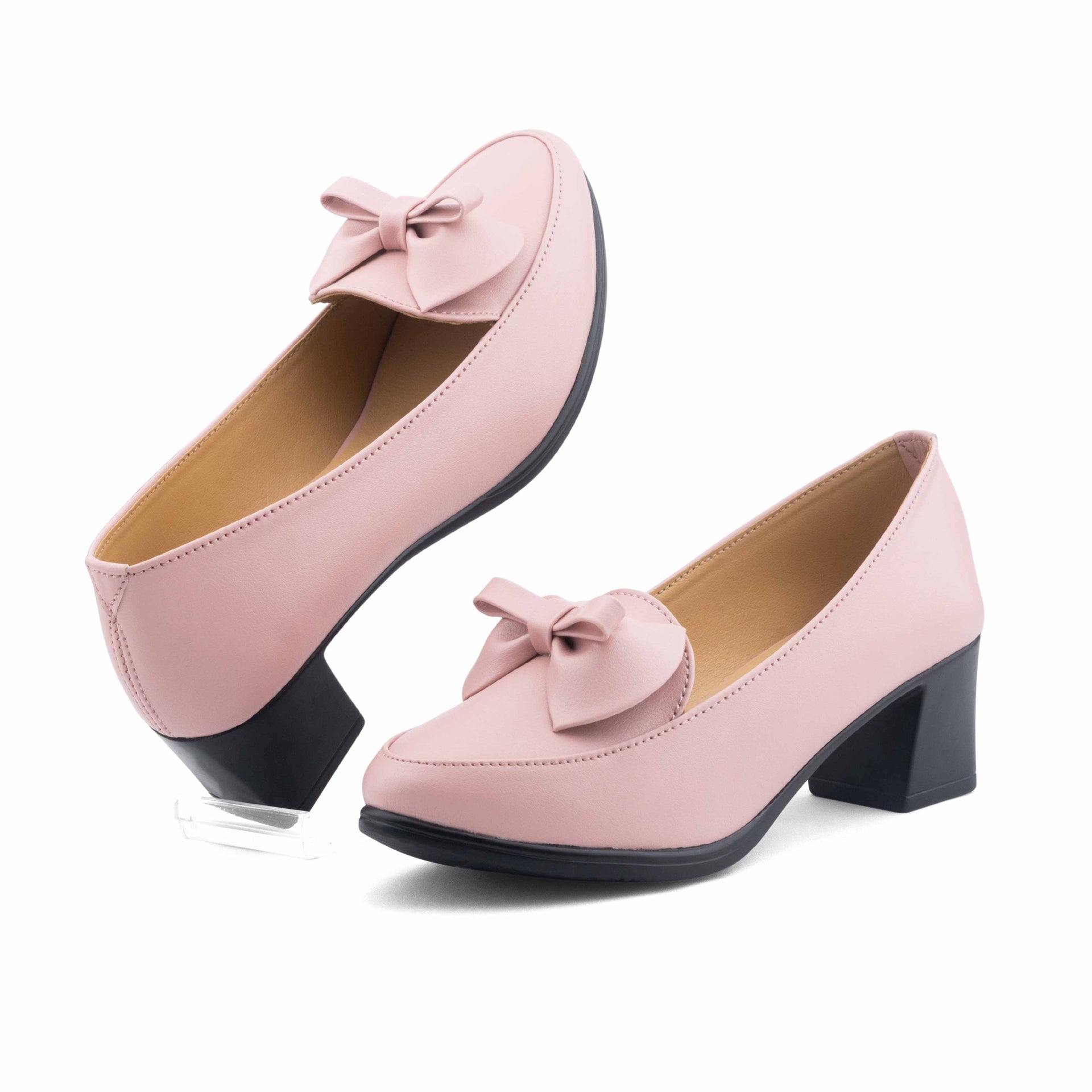 Hissers Pumpy Mid Heel- pink