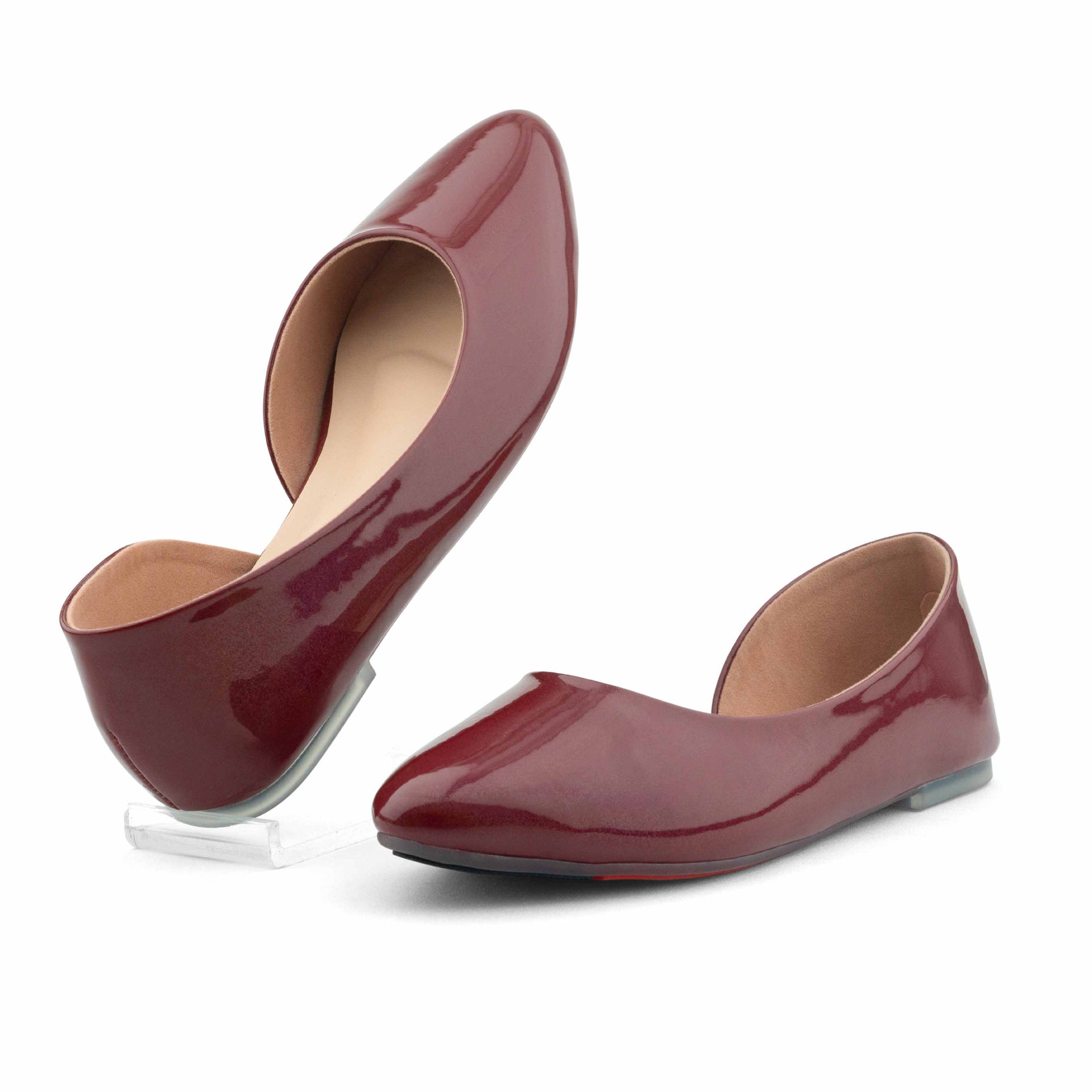 Evo Pumpy Flat Shoe- Red Glocy