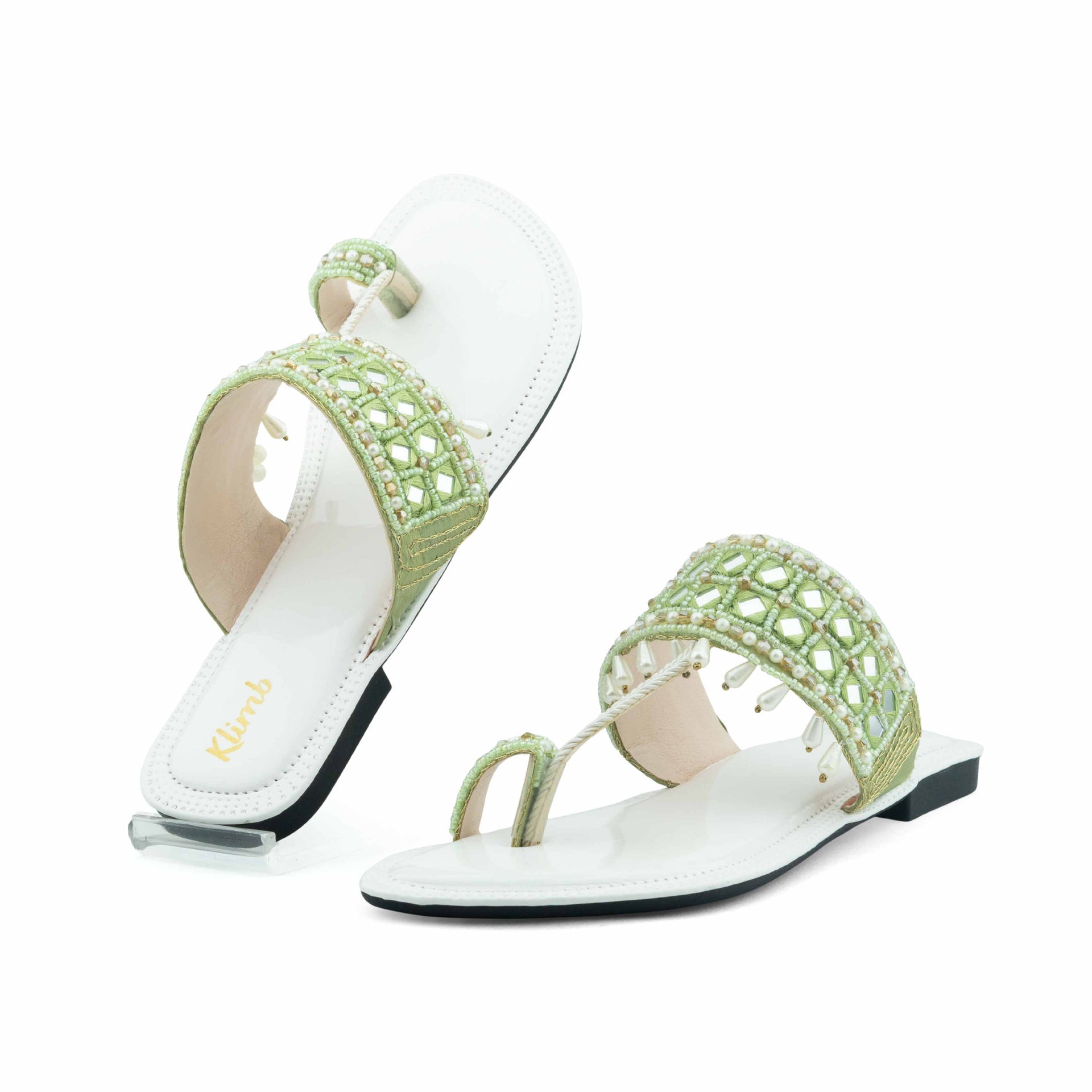 Nora Ladies Flat Sandal - Olive