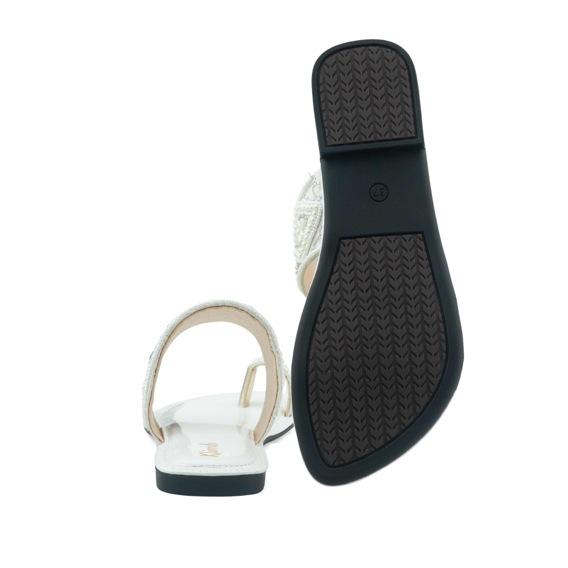 Zoe Ladies Flat Sandal - Beige