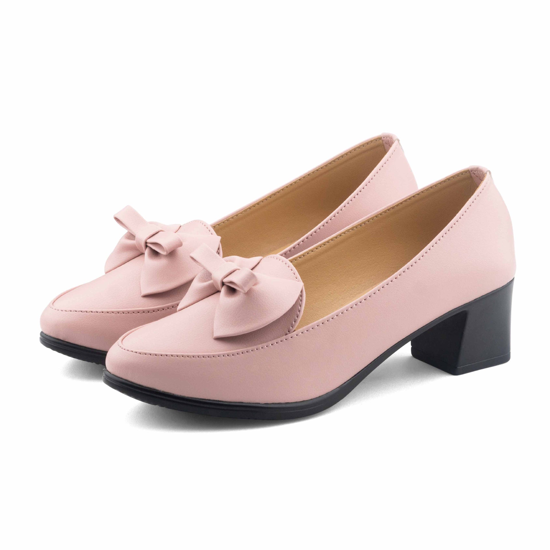 Hissers Pumpy Mid Heel- pink