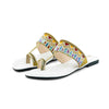 Katie Ladies Flat Sandal - Beige