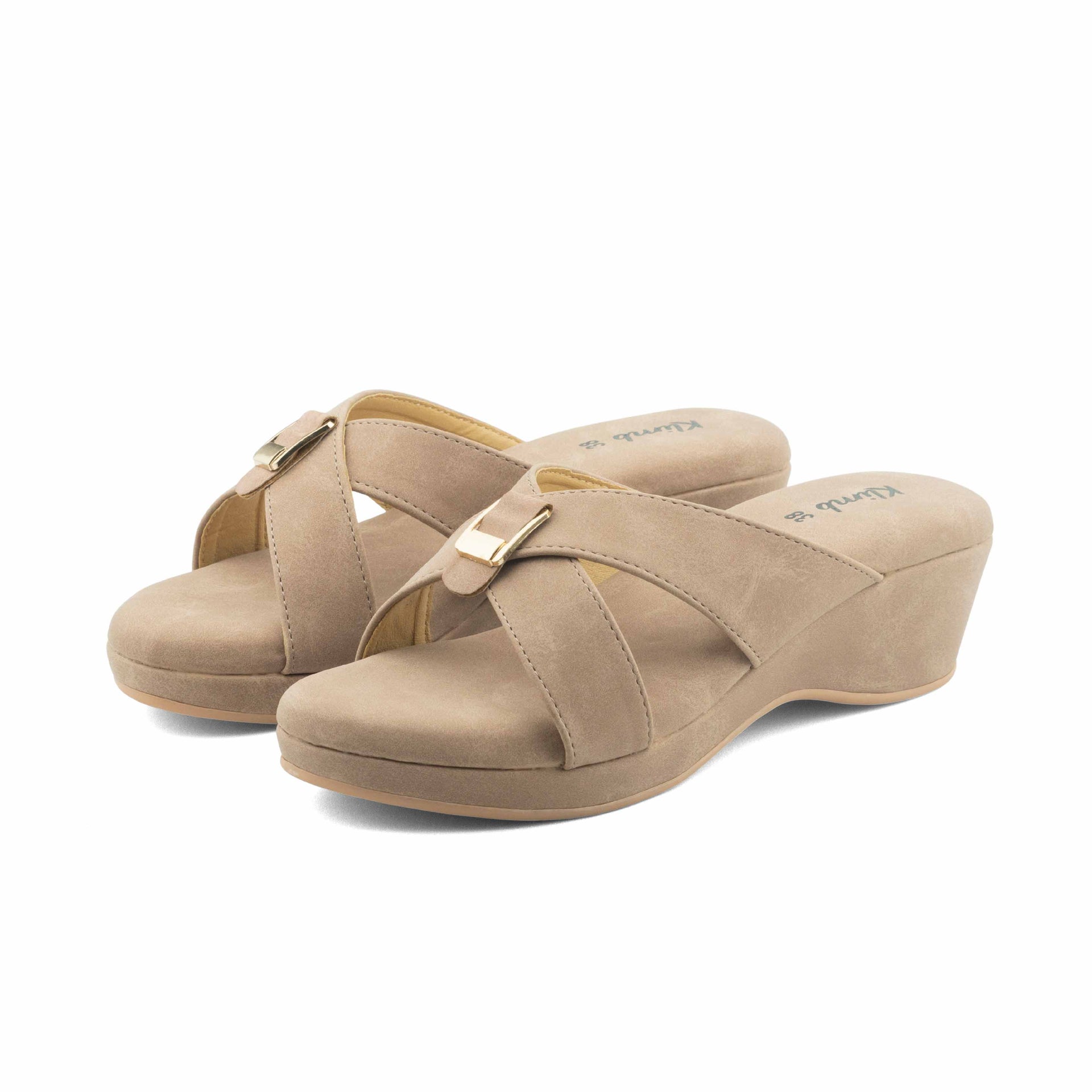 Zenith Ladies Mid Heel- Beige